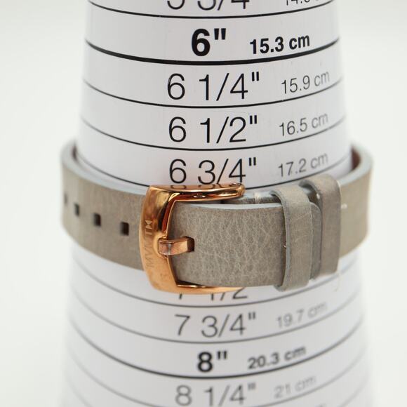 MVMT By Movado Bloom Women Rose Gold 36mm Watch Gray Leather Strap w New Battery - Picture 4 of 14